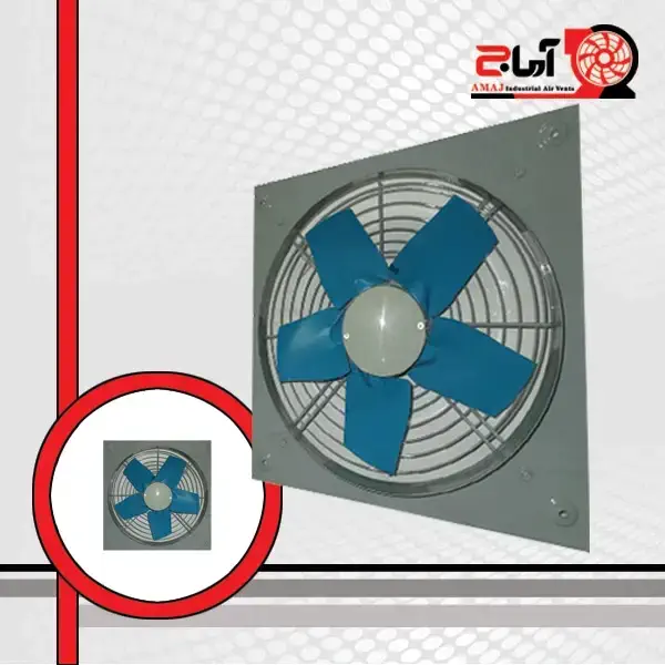 هواکش صنعتی دمنده سبک فلزی 45 سانت 1400 دور 